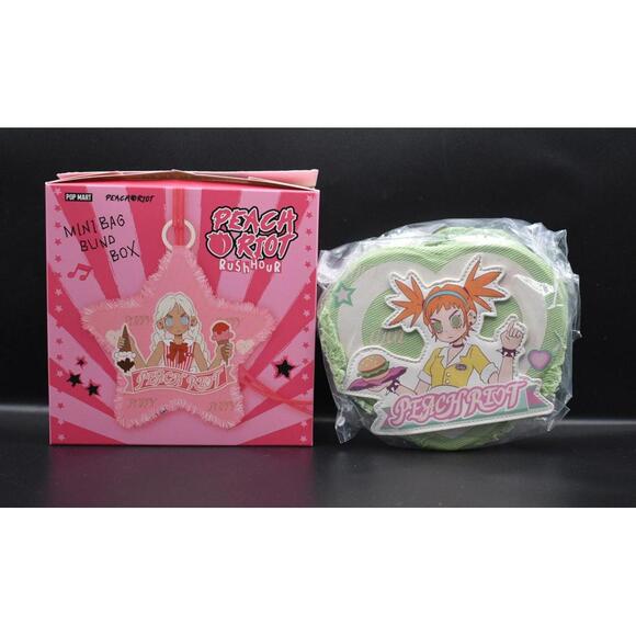 Pop Mart Peach Riot Rush Hour Mini Bag Blind Box Gigi Diner Waitress Purse (A8)